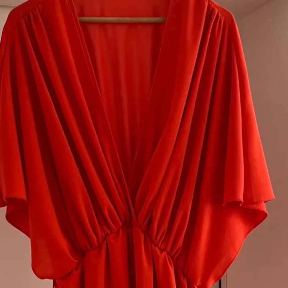 Elegant Red maxi 2x Women's Dress - Picture 9 of 13